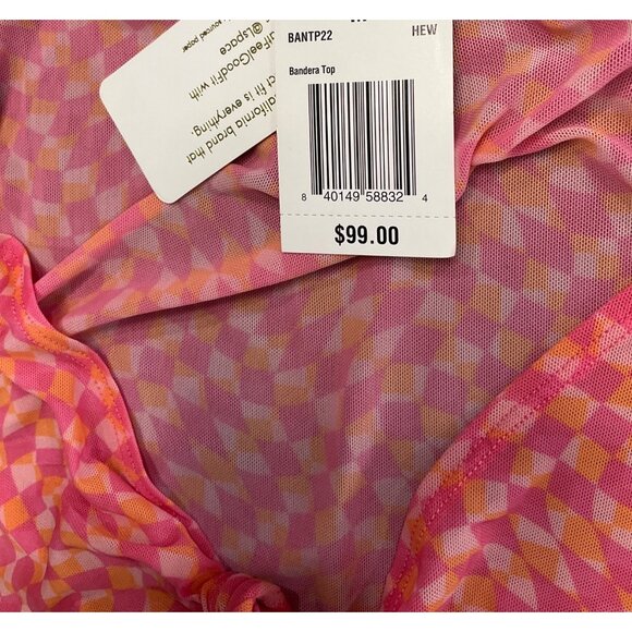 L*Space Bandera Top in Heat Waves New Womens Swim Cover Up - Picture 6 of 8